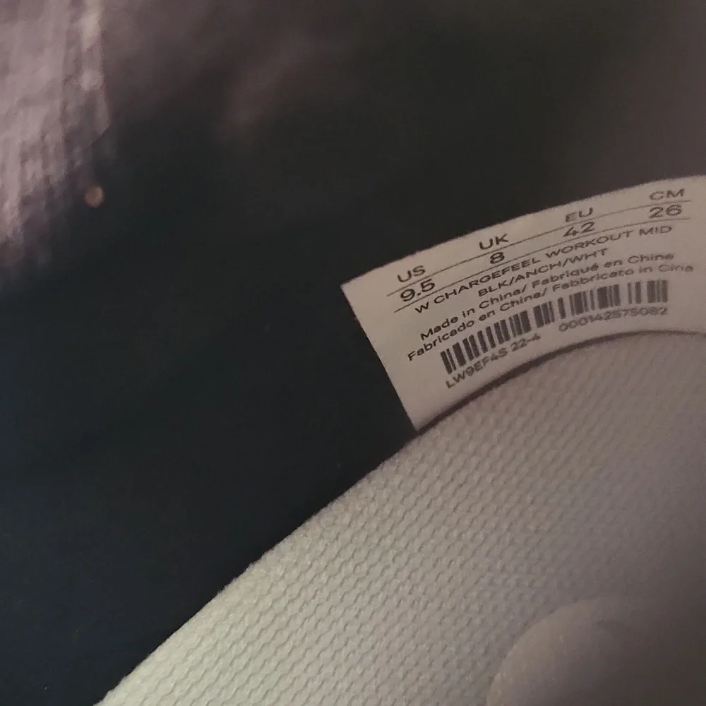 Lululemon Chargefeel Mid Womens Workout Shoe In Black/Anchor/White Size 9.5 - Picture 17 of 17